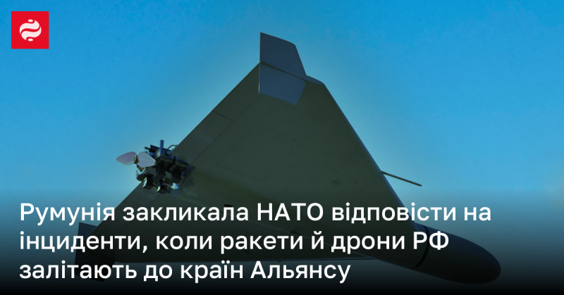 Румунія закликала НАТО вжити заходів у відповідь на випадки, коли російські ракети і дрони перетинають кордони держав Альянсу.